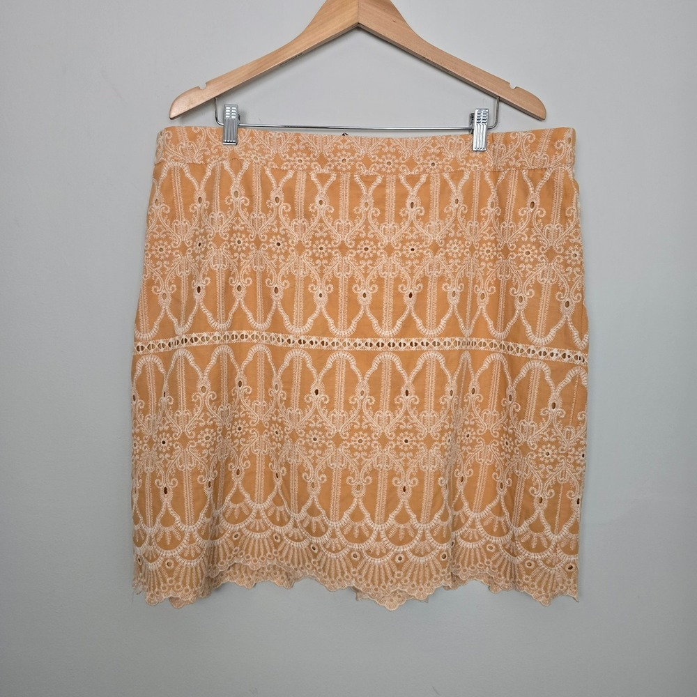 NWT Skies Are Blue Womens Embroidered Sleeveless Blouse & Skirt Set 2X Feminine - Picture 9 of 16